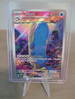Pokemon TCG Journey Together Wailord #162/159 Illustration Rare NM - Image 1