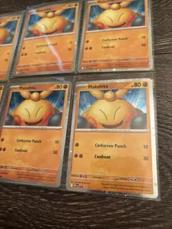 Pack Fresh Pokemon TCG Makuhita MEP Promo 068 - Lot of 6 - Image 2