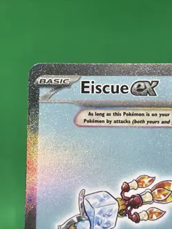 Eiscue ex 222/197 SV03 Obsidian Flames Full Art 2023 Holo IR Pokemon TCG - Image 2