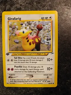 Girafarig 66/105 Neo Destiny 1st EDITION Pokemon TCG WotC - Image 1