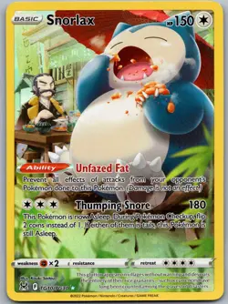 Snorlax TG10/TG30 Near Mint SWSH11: Lost Origin Trainer Gallery Pokemon Shipnow - Image 1