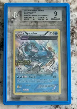 2015 Pokemon XY Gyarados Black Star Promo Ancient Origins Prerelease #XY60 BGS 9 - Image 1