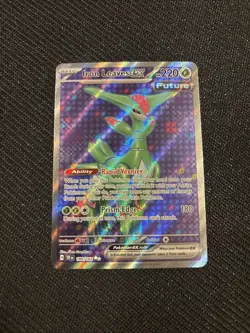 Pokemon TCG Iron Leaves EX 186/162 Temporal Forces Ultra Rare Full Art - Image 1