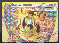 Pokemon Raticate BREAK #89/122 English Breakpoint - Image 1