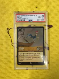 SET OF 3 PSA 10 2023 DISNEY LORCANA EN 1 PROMOS HEIHEI, MICKEY MOUSE & BELLE - Image 3