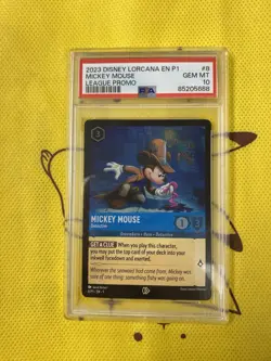 SET OF 3 PSA 10 2023 DISNEY LORCANA EN 1 PROMOS HEIHEI, MICKEY MOUSE & BELLE - Image 5