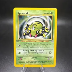 Pokemon TCG - Spinarak 75/111 - 1st Edition Vintage Card - Neo Genesis (NM) -j - Image 1