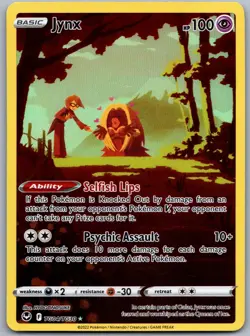 Jynx TG04/TG30 Near Mint SWSH12: Silver Tempest Trainer Gallery Pokemon Shipnow - Image 1