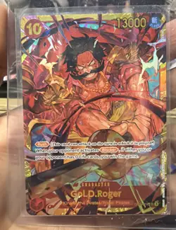 One Piece Card Game Gol.D.Roger OP09-118 SEC M/NM Emperor In The New World - Image 1