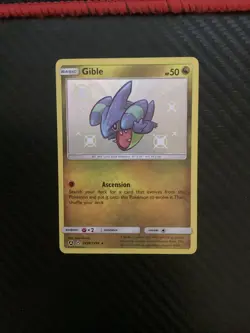 Gible - SV38/SV94 - Pokemon Hidden Fates Sun & Moon Shiny Rare Card NM - Image 1