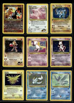 Vtg Pokemon Card Collection Lot Base Set 1st Edition Promo Binder Holos WOTC - Image 1