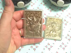 Togepl & MewTwo Pokemon 23k Gold Plated Cards - Ball cases show wear - Image 3