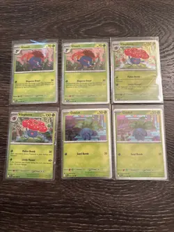 Pokemon Oddish, Gloom, Vileplume COSMIC HOLO PROMO Card Lot - 6 Nm Phantasmal - Image 1