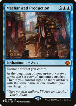 Mechanized Production (REGULAR) x1 - MTG The List PLST #AER-38 - Image 1
