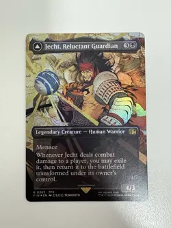 Jecht Reluctant Guardian / Braska’s Final Aeon Foil Borderless MTG Magic NM FIN - Image 1