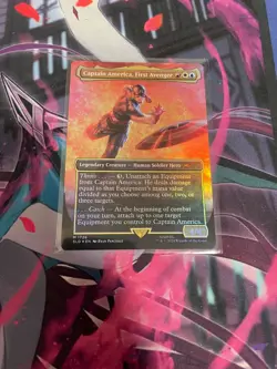 MTG - CAPTAIN AMERICA FIRST AVENGER - MYTHIC - RAINBOW FOIL - SLD - NM 1726 - Image 1