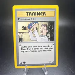 Pokemon Professor Elm 96/111 WotC Neo Genesis 1st Edition Uncommon NM -j - Image 1