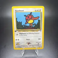 Pokemon TCG - Hoothoot - Neo Genesis 60/111 - Vintage - 1st Edition Common NM -j - Image 1