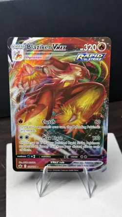 Pokemon TCG Blaziken VMAX 21/198 Full Art Sword & Shield Chilling Reign - Image 1