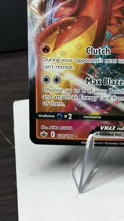 Pokemon TCG Blaziken VMAX 21/198 Full Art Sword & Shield Chilling Reign - Image 5