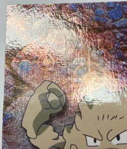 Graveler 1999 Pokemon Topps TV Animation Series 1 Rainbow Foil #75 Light Play - Image 3