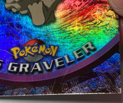 Graveler 1999 Pokemon Topps TV Animation Series 1 Rainbow Foil #75 Light Play - Image 5