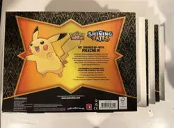 Pokemon TCG Shining Fates Collection Pikachu V - BROKEN SEAL - Read Description - Image 3