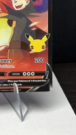 2021 Pokemon Celebrations Lance’s Charizard V Lightly Played No.SWSH113 - Image 4
