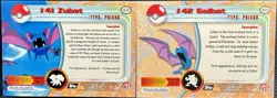 Topps Pokemon Cards - Rainbow Foil #41 Zubat and #42 Golbat - Black Label - NM - Image 2