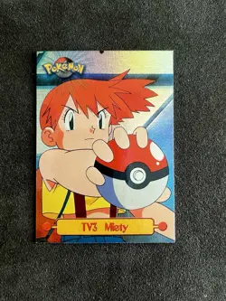 Pokemon Topps Animation 1999 TV3 Misty Rainbow Foil - Image 1