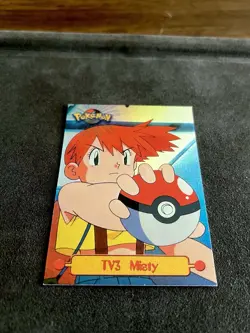 Pokemon Topps Animation 1999 TV3 Misty Rainbow Foil - Image 3