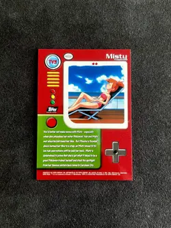 Pokemon Topps Animation 1999 TV3 Misty Rainbow Foil - Image 4
