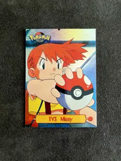 Pokemon Topps Animation 1999 TV3 Misty Rainbow Foil - Image 5