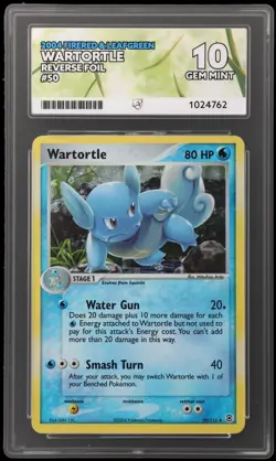 Pokemon 2004 Wartortle FireRed & LeafGreen 50/112 Reverse Foil ACE 10 POP 1 - Image 3
