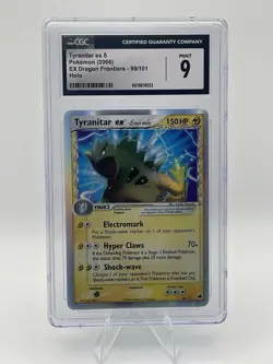 Pokemon TCG Tyranitar EX Reverse Holo Rare Card 99/101 Dragon Frontiers CGC 9 - Image 1