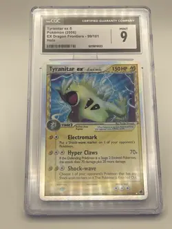 Pokemon TCG Tyranitar EX Reverse Holo Rare Card 99/101 Dragon Frontiers CGC 9 - Image 2