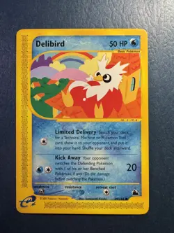Pokemon TCG Delibird 49/144 Skyridge Common - Image 1