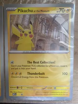 Pokemon TCG MEP Promo Natural History Pikachu At The Museum Jumbo Sealed X 4 - Image 2