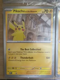 Pokemon TCG MEP Promo Natural History Pikachu At The Museum Jumbo Sealed X 4 - Image 5