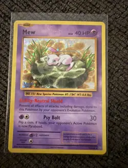 The Pokemon Company Mew 53/108 Evolutions Holo Rare Holo English 2016 40 HP - Image 1
