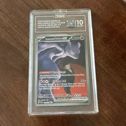 2026 Pokemon Ascended Heroes Team Rocket’s Mewtwo #281 SIR TAG 10 GEM Score 958 - Image 1