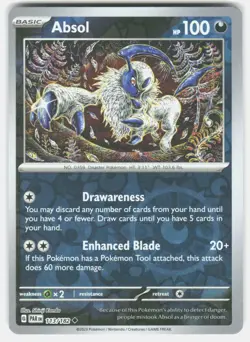 ABSOL 113/182 UNCOMMON PARADOX RIFT POKEMON REVERSE HOLO NM/M - Image 1