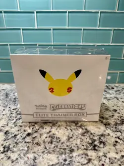 Pokemon 25th Anniversary Celebrations ETB Elite Trainer Box New Sealed Near Mint 820650809439 - Image 1