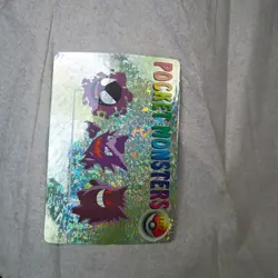 Gengar Holo 1999 Vintage Pokemon Pocket Monsters Vending Prism Gastly 1201 - Image 2