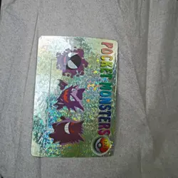 Gengar Holo 1999 Vintage Pokemon Pocket Monsters Vending Prism Gastly 1201 - Image 3
