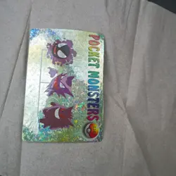 Gengar Holo 1999 Vintage Pokemon Pocket Monsters Vending Prism Gastly 1201 - Image 5