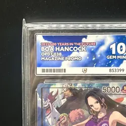 Boa Hancock PSA Magazine OP07-038 Promo One Piece ACE 10 - Image 2