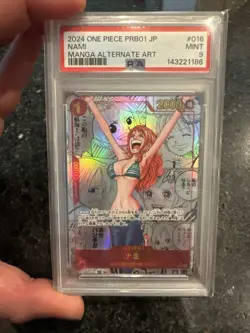 One Piece CCG Nami The Premium Best Booster Nami Manga Alt Art OP01-016 - Image 1