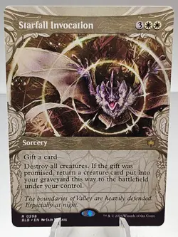 MTG - Starfall Invocation - BLB 0298 Regular Showcase Rare NM - Image 1