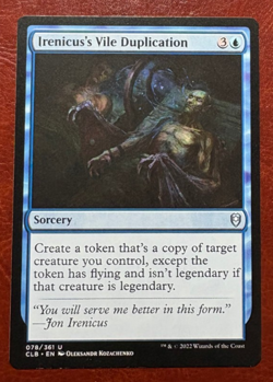 1x NM Irenicus's Vile Duplication - 078/361 U CLB - MTG Magic Never Played x1 - Image 1
